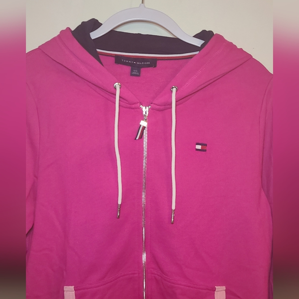 Tommy Hilfiger | Hoodie, Full-Zip (Pink) - Large